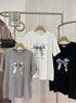Casual Pearl Decor Women T-Shirts